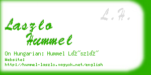 laszlo hummel business card